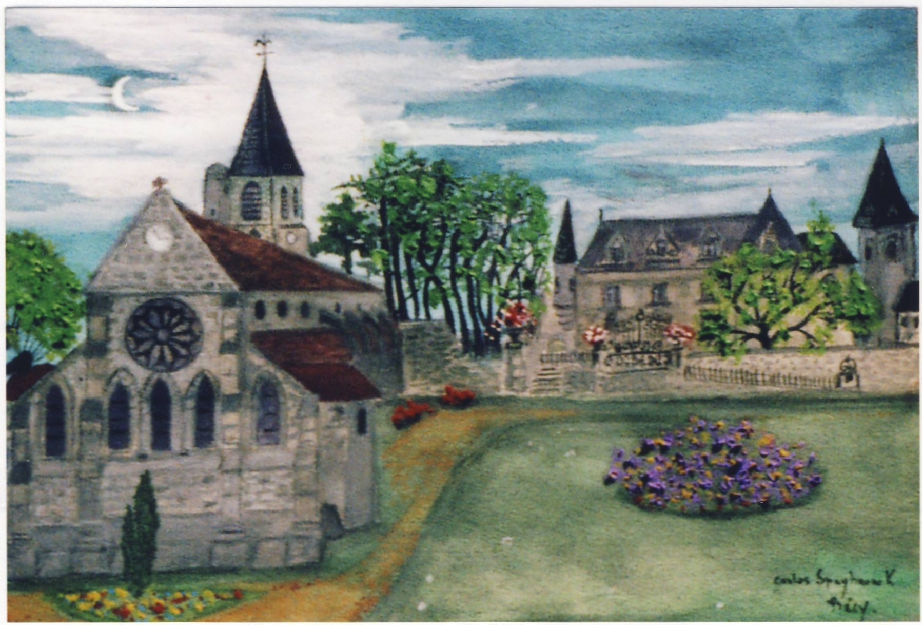 L'église et le chateau