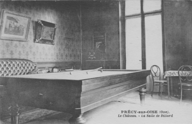 La salle de billard du chateau de Précy