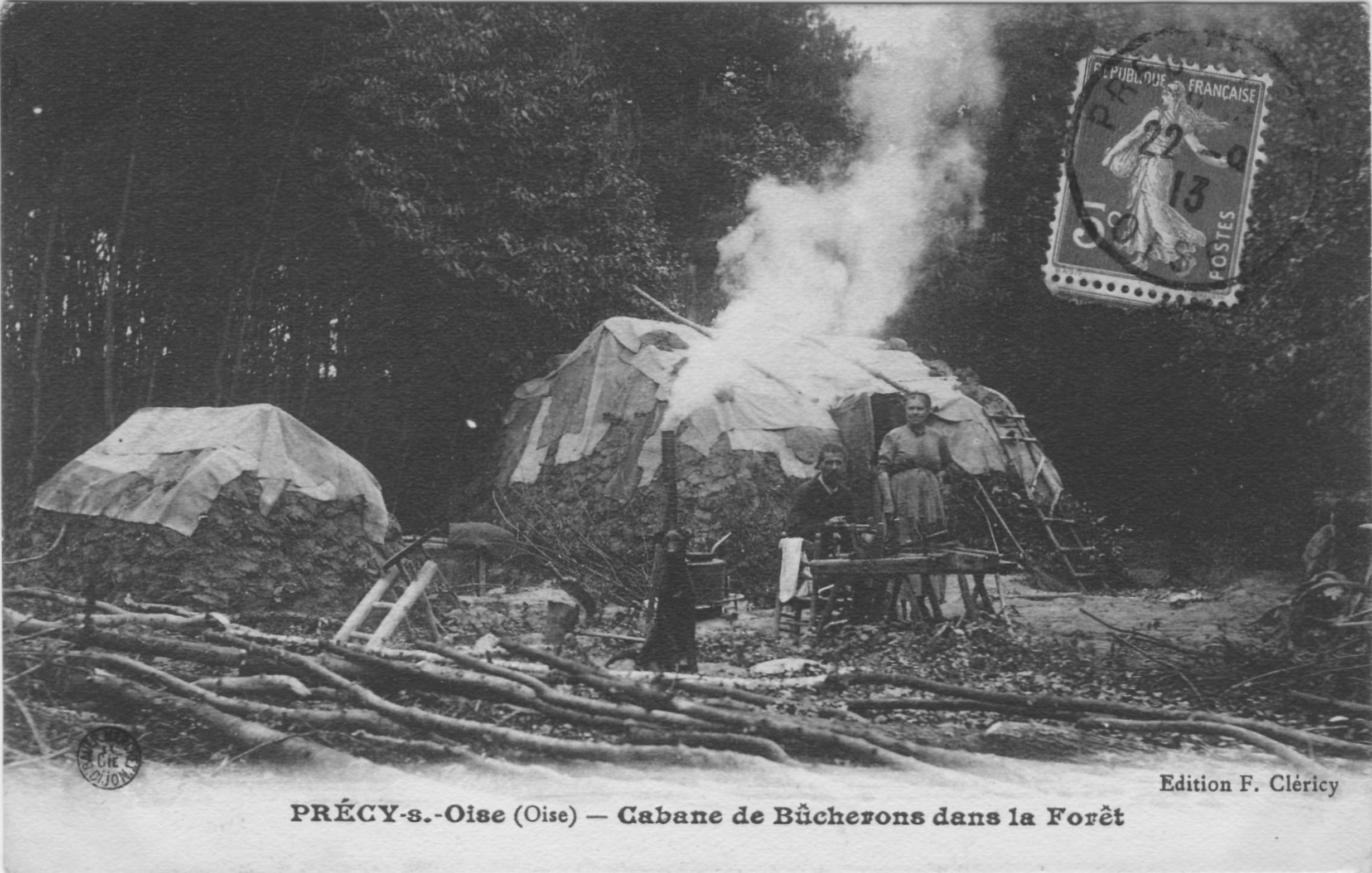 Cabane de bucherons à Précy