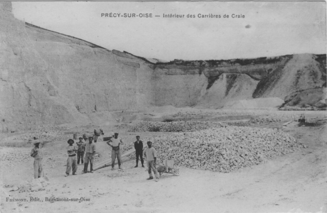 Carrières de craie à Précy sur Oise