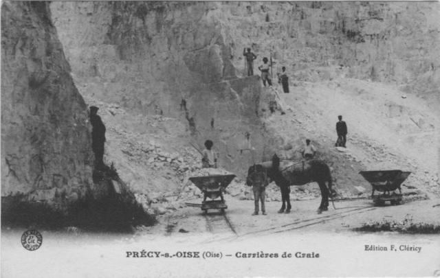 Carrières de craie à Précy sur Oise