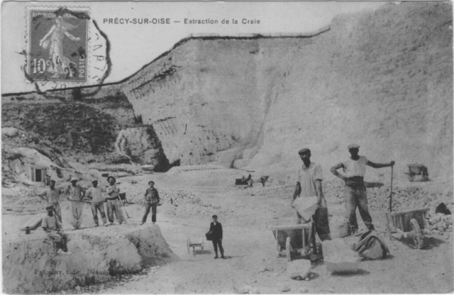 Carrières de craie à Précy sur Oise