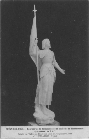 Statue de Jeanne d'Arc en l'église de Précy sur Oise