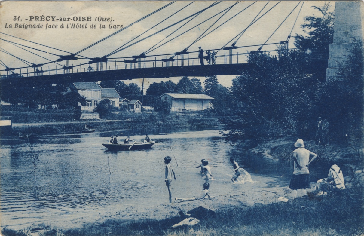 Baignade dans l'Oise à Précy