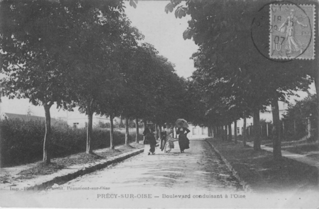 L'allée des Marronniers à Précy